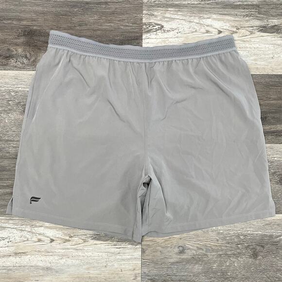 Fabletics Gray Mens XXL Athletic High Rise Pull On Performance 7" Running Shorts - Picture 1 of 7